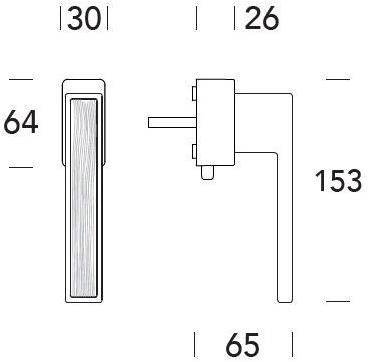 Reguitti Оконная ручка Zamak dk на розе Q-insert A425dkq7550 - Вид №1