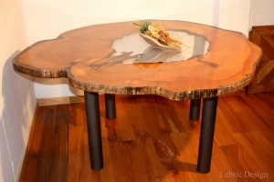 ANTICO TRENTINO Круглый стол Lebrìc design - legno e resina