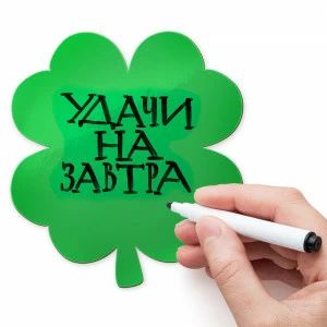 Магнит для записей зеленый "Клевер" Melompo MELOMPO  00-3871406 Зеленый