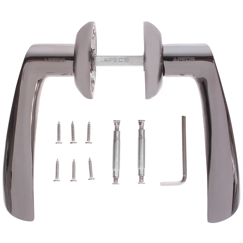 Ручки дверные Megapolis "New-York" H-0823-A-BN, цвет графит ARMEX STLM-2101707 - Вид №2