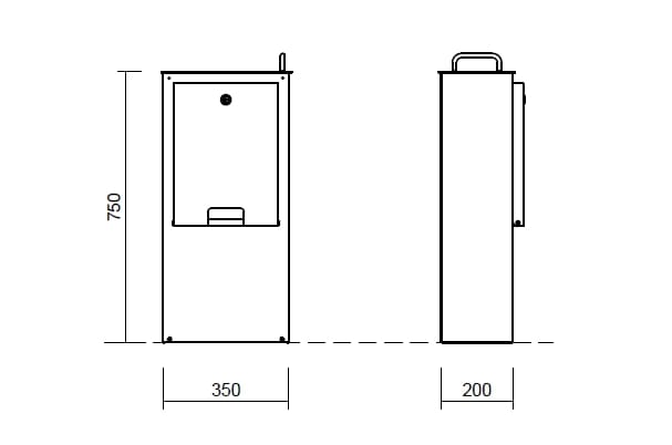 Стальные стойки для мусора для собак Studio Città POOPOD ARCH-00025718 - Вид №2