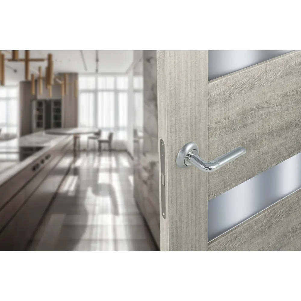 Дверные ручки EDSON EDS-45H-R1 в матовом хроме 85168430 STLM-0059316 - Вид №6