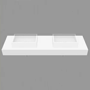 DSK200 Подвесная раковина настенная прямоугольная Dimasi System Desk белая