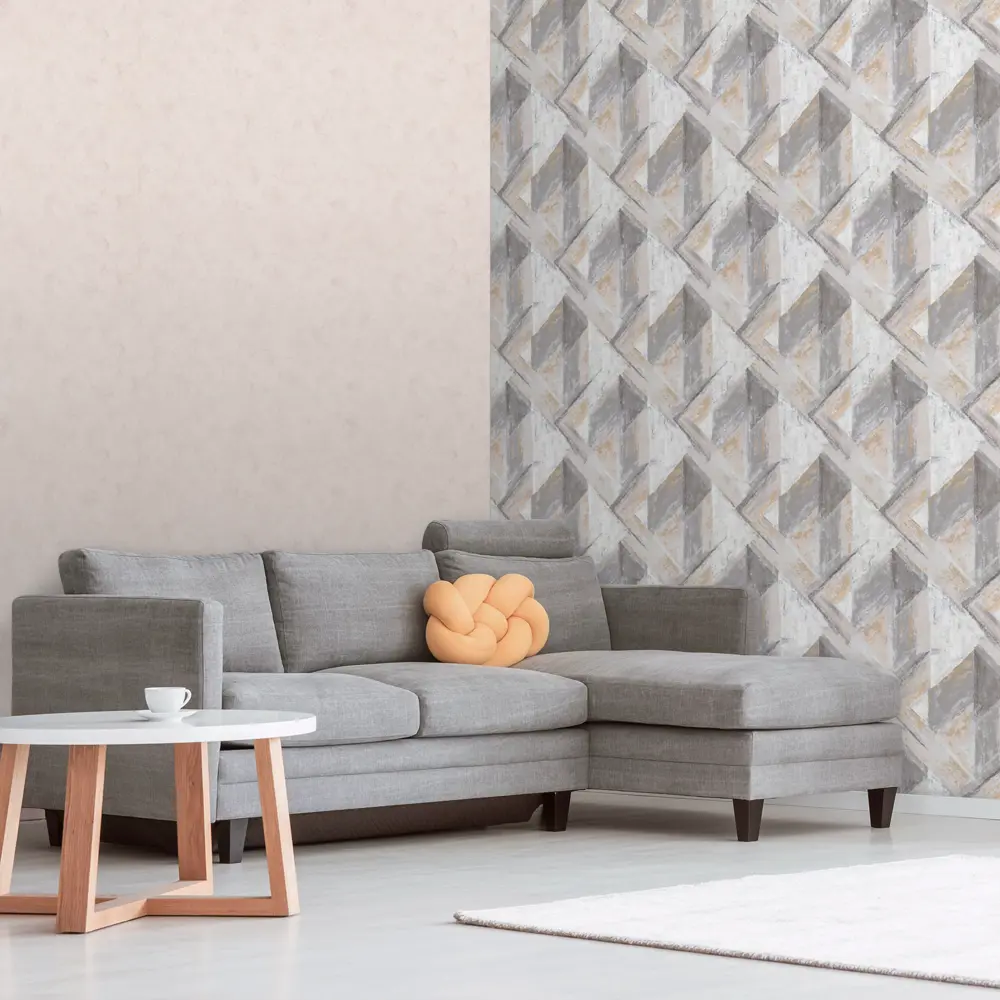 Обои флизелиновые Deco-deco Grunge серо-коричневые 1.06 м 6021-12 83558670 STLM-2182083 - Вид №3