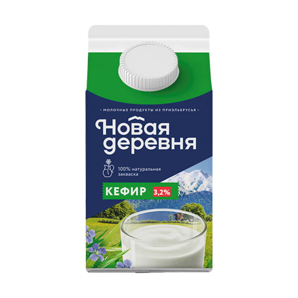 Кефир 3,2% Новая Деревня 450 г БЗМЖ Santreyd 20846