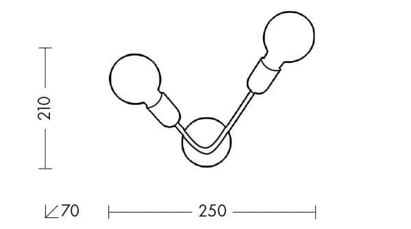Металлический настенный светильник Rossini Illuminazione X-PLODE ARCH-00090868 - Вид №6