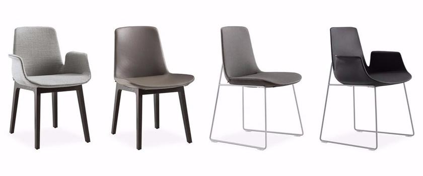 Poliform Кожаное кресло с салазками и подлокотниками Ventura sun-id-1374140 - Вид №4