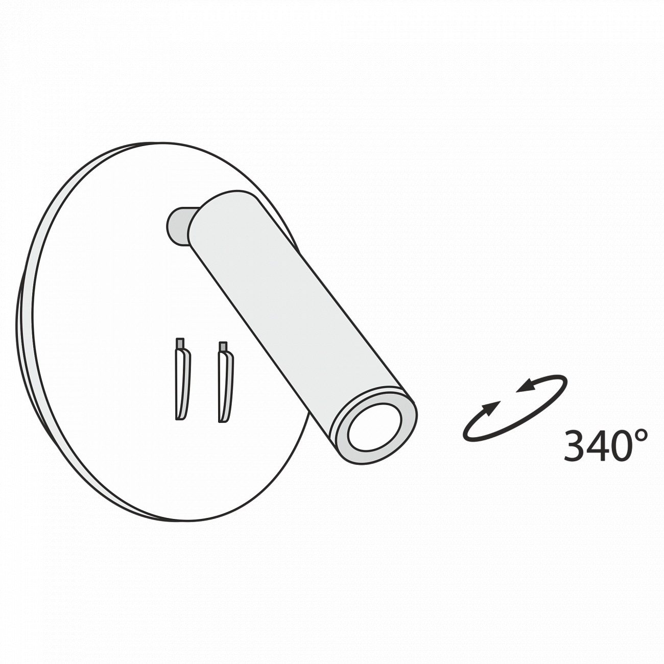 Бра настенное черное Ios 176 C176-WL-01-6W-B TECHNICAL CEILING & WALL 00-3957390 Черный  - Вид №5