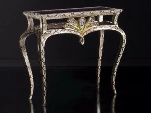 Rozzoni Прямоугольная консоль из кожи Butterfly