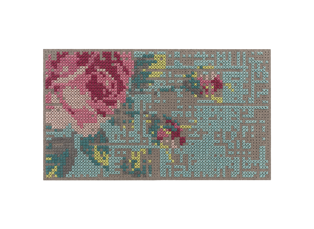 100067 Коврик прикроватный Flowers. Colour 80x145 см GAN Canevas - Вид №1