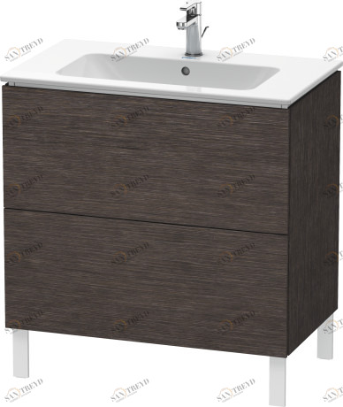 LC662607272 L-Cube Тумбочка напольная Дуб брашированный, натуральный шпон Duravit