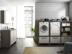 LEGNOBAGNO Модульный шкаф для стирки с раковиной Urban