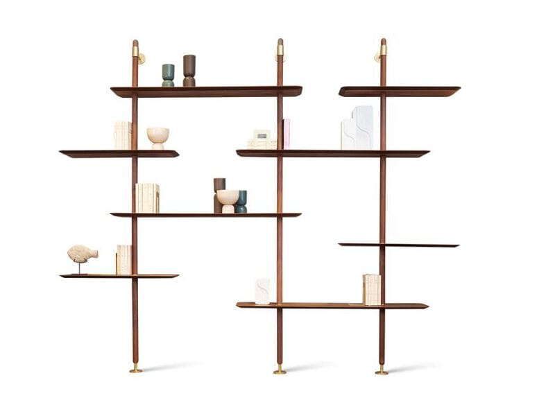 Деревянный настенный книжный шкаф ROCHE BOBOIS KETCH ARCH-00021796