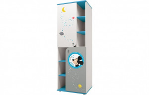 vpk-0001668.55 Шкаф-пенал Polini kids Disney baby Микки Маус, белый-серый ВПК (Тополь)