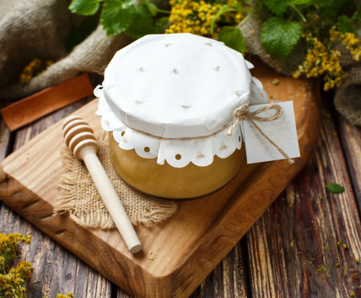 6142 Мед таежный_700 г. Урожай 2021 г. Вкусляндия 