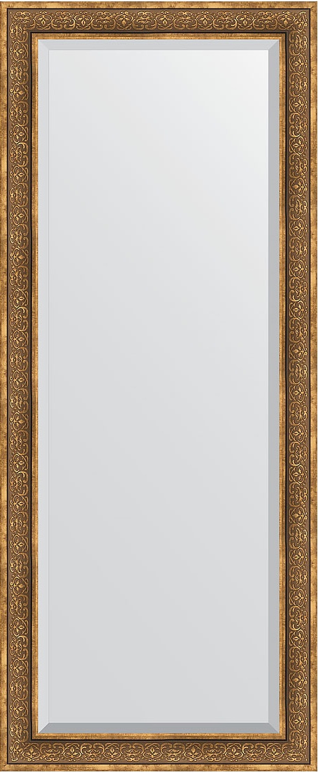 BY 6131 Зеркало напольное с фацетом в багетной раме - вензель бронзовый 101 mm EVOFORM Exclusive floor