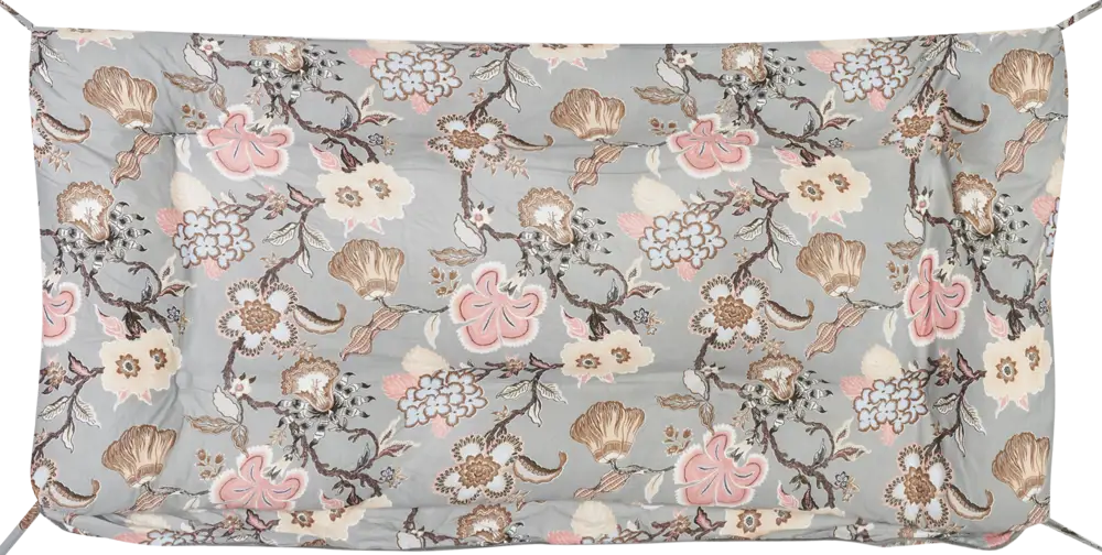 83612595 Мягкий элемент для качелей Бари 145x114x16 см поликоттон серый/бежевый/розовый STLM-0042686