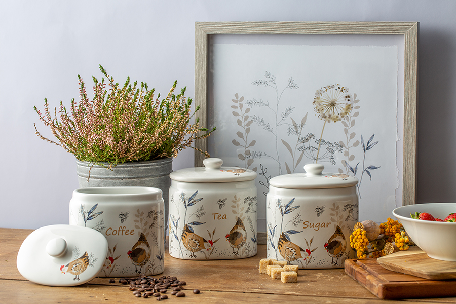 P_0059.631 Емкость для хранения кофе country hens 650 мл Price&Kensington  - Вид №2