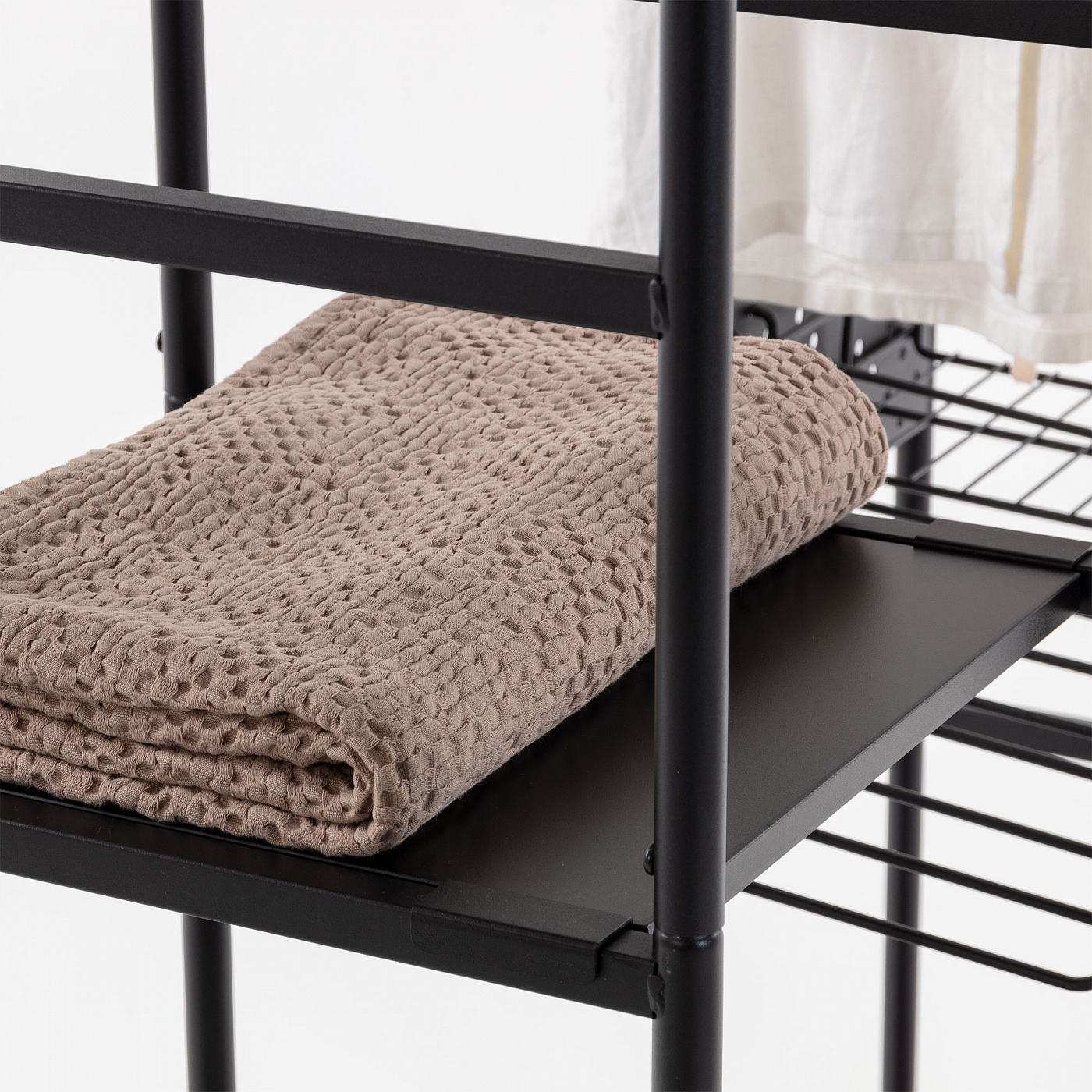 069069 Шкаф 120x164,5 черный металл La Forma Storn  - Вид №1