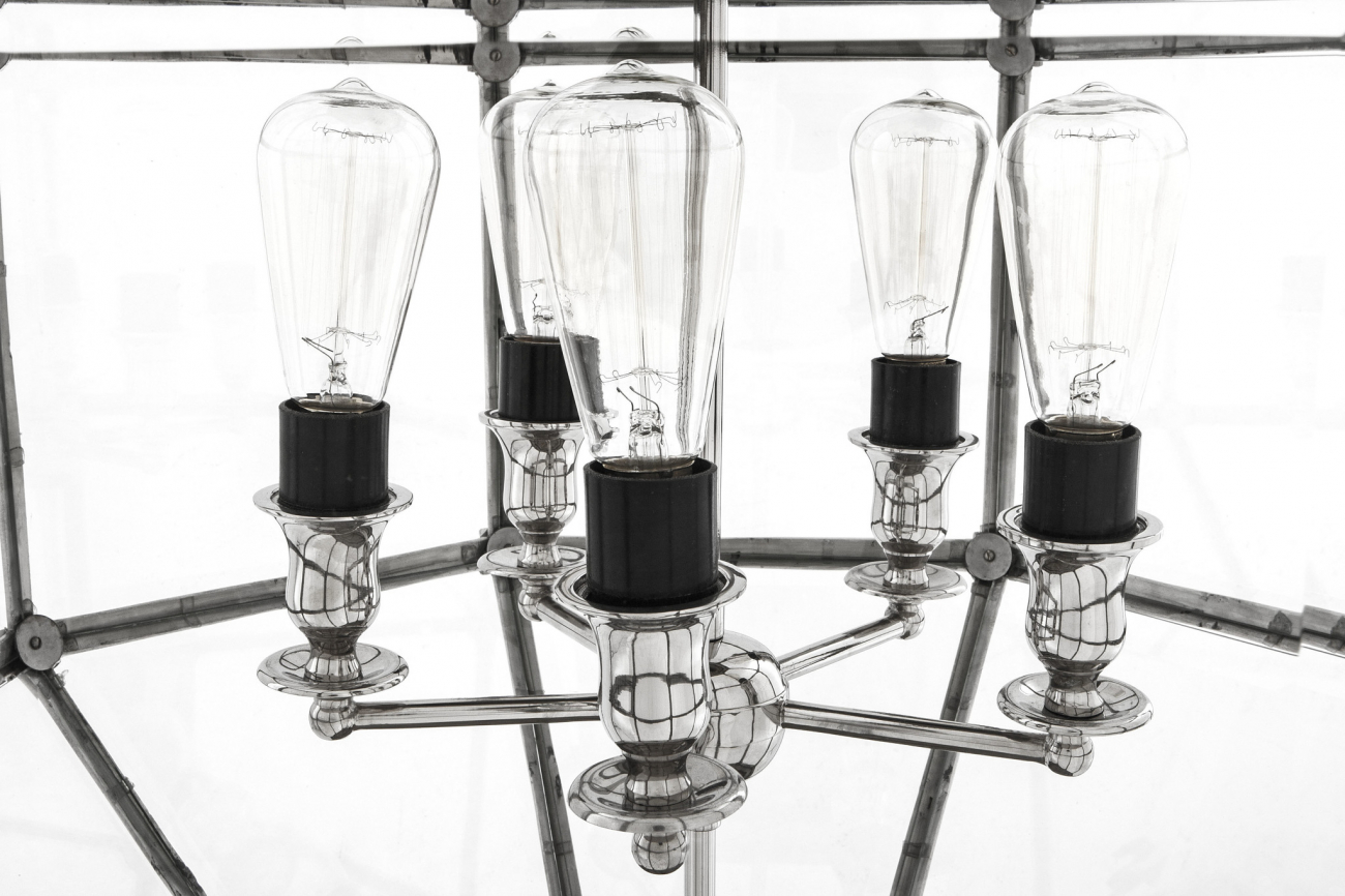 Фонарь Owen L от Eichholtz серебряный 109202 EICHHOLTZ ДИЗАЙНЕРСКИЕ, EICHHOLTZ 060609 Прозрачный  - Вид №6