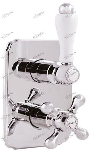 Rubinetteria Giulini Смеситель для душа с термостатом на 2 отверстия Pragamix - pragamix crystal F8283-pr