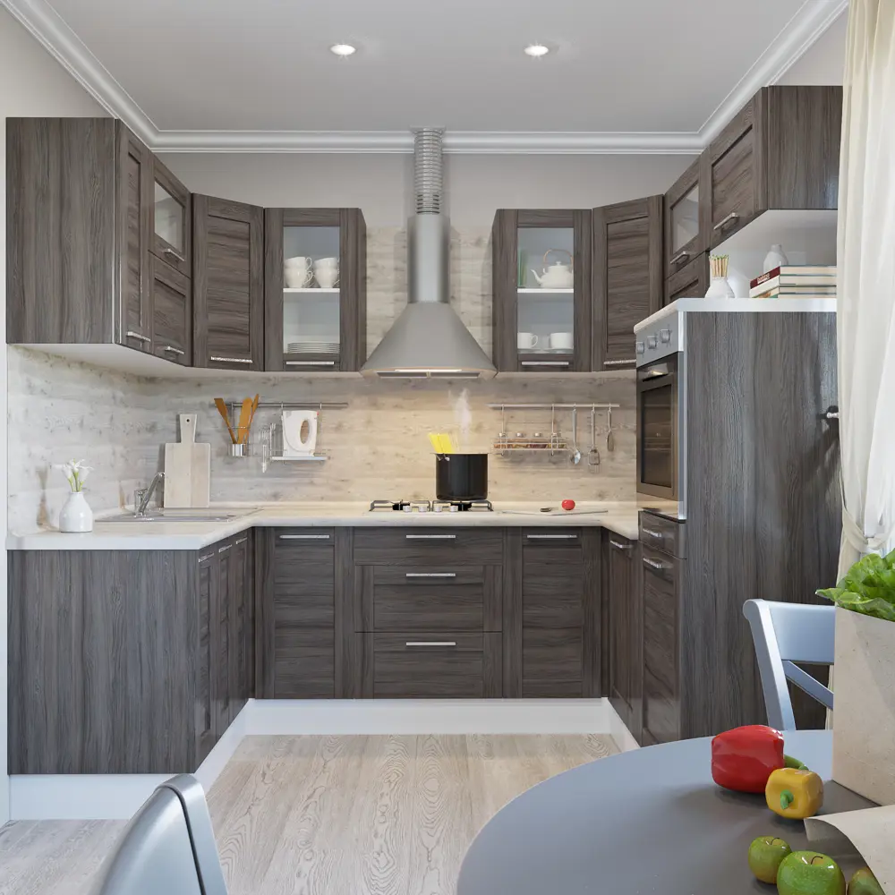 Дверь для шкафа Delinia «Фрейм тёмный» 33x70 см, ЛДСП, цвет коричневый STLM-2189818 - Вид №3