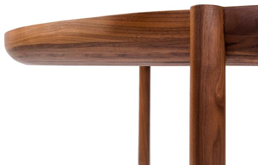 BassamFellows Круглый стол из дерева и стекла Spoke Cb-323/cb-324/cb-325 - Вид №5