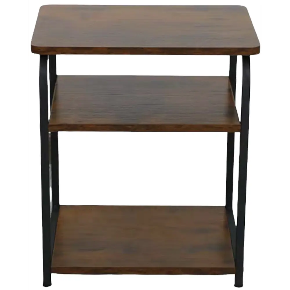 Столик кофейный на 2 полки 40x30x47 см цвет черный дуб DREAM RIVER STLM-2101895 - Вид №2