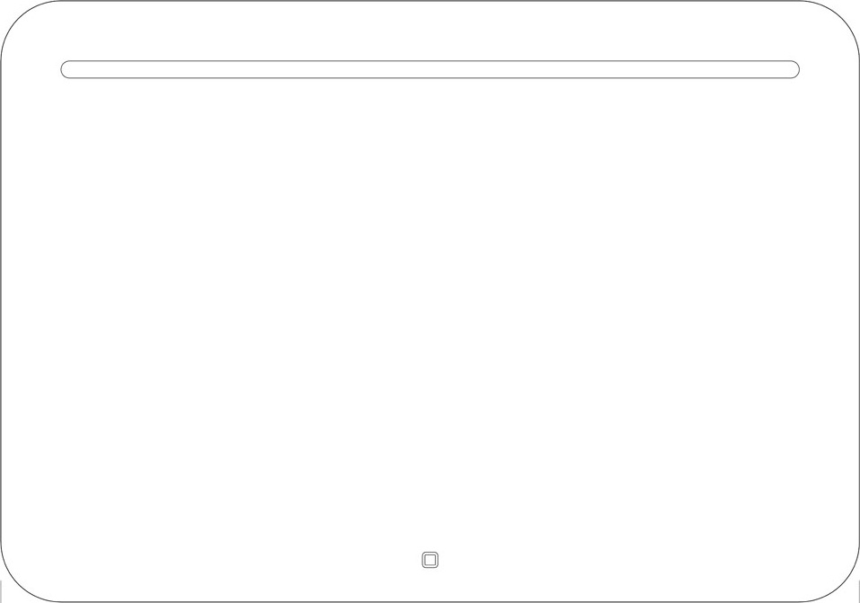 BY 2447 Зеркало со встроенным LED-светильником 8,5 W EVOFORM Ledline - Вид №1
