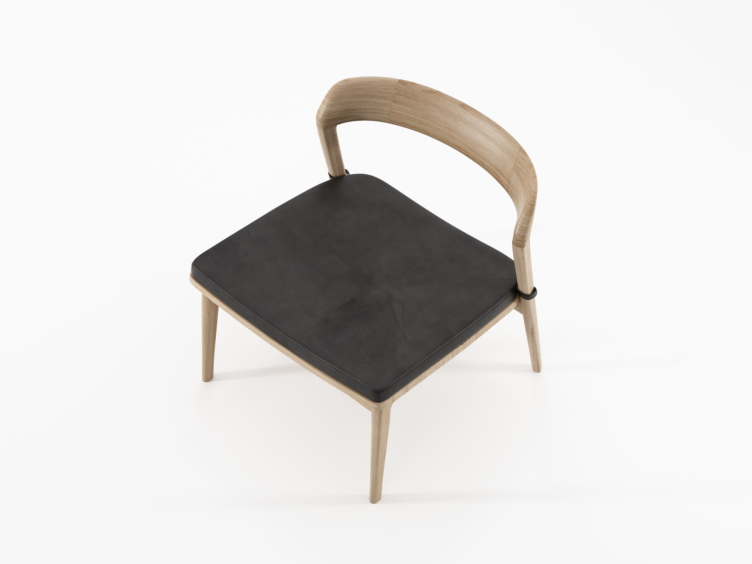 Кресло из массива дерева с мягким сиденьем KARPENTER Grasshopper ARCH-00069382 - Вид №2