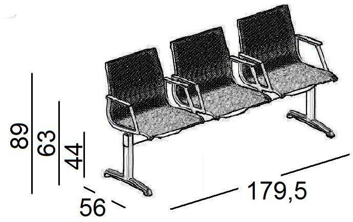 Luxy Сиденье на балке пола из ткани Nulite sun-id-1399165 - Вид №2