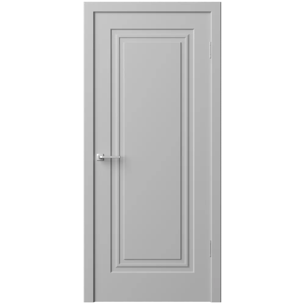 Дверь межкомнатная глухая Комфорт-1 60x200 см ПВХ цвет гейнсборо с замком и петлями 89437651 STLM-2183222 RUMAX  - Вид №1