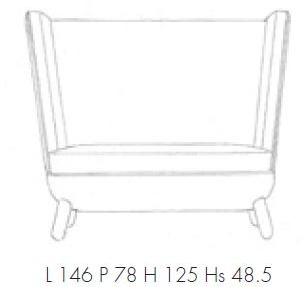 Adrenalina Мягкий диван в современном стиле из ткани с высокой спинкой по контракту Sly sun-id-1437627 - Вид №3