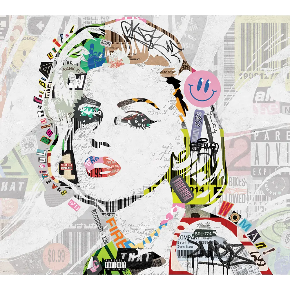 Фотообои Поп-арт коллаж флизелиновые 300x270 см L13-581 FBRUSH 3D FLIZART STLM-2136042