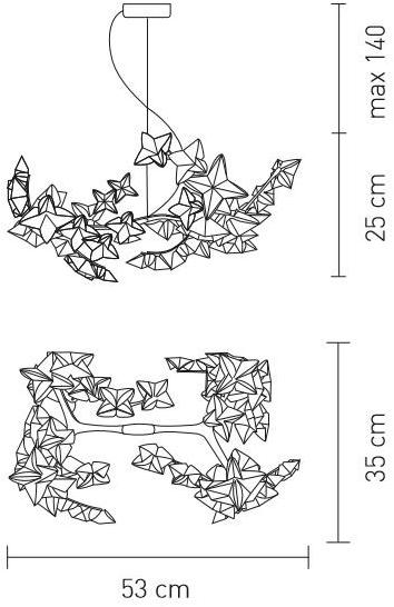 Slamp Подвесной светильник из лентифлекс® Hanami sun-id-1400800 - Вид №8