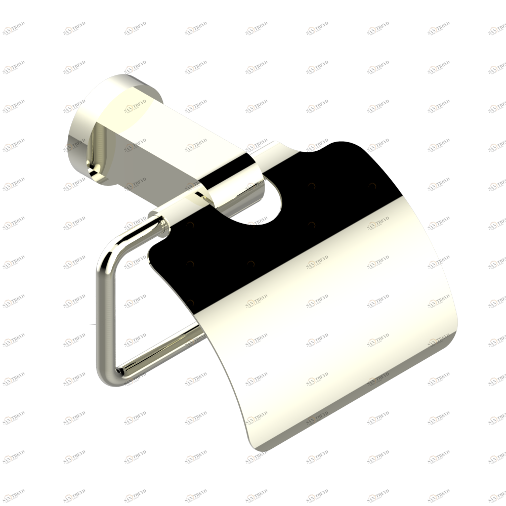 G1U-538AC Бумагодержатель с крышкой настенный Thg-paris Beluga с рукоятками Никель G1U-538AC CAT.B