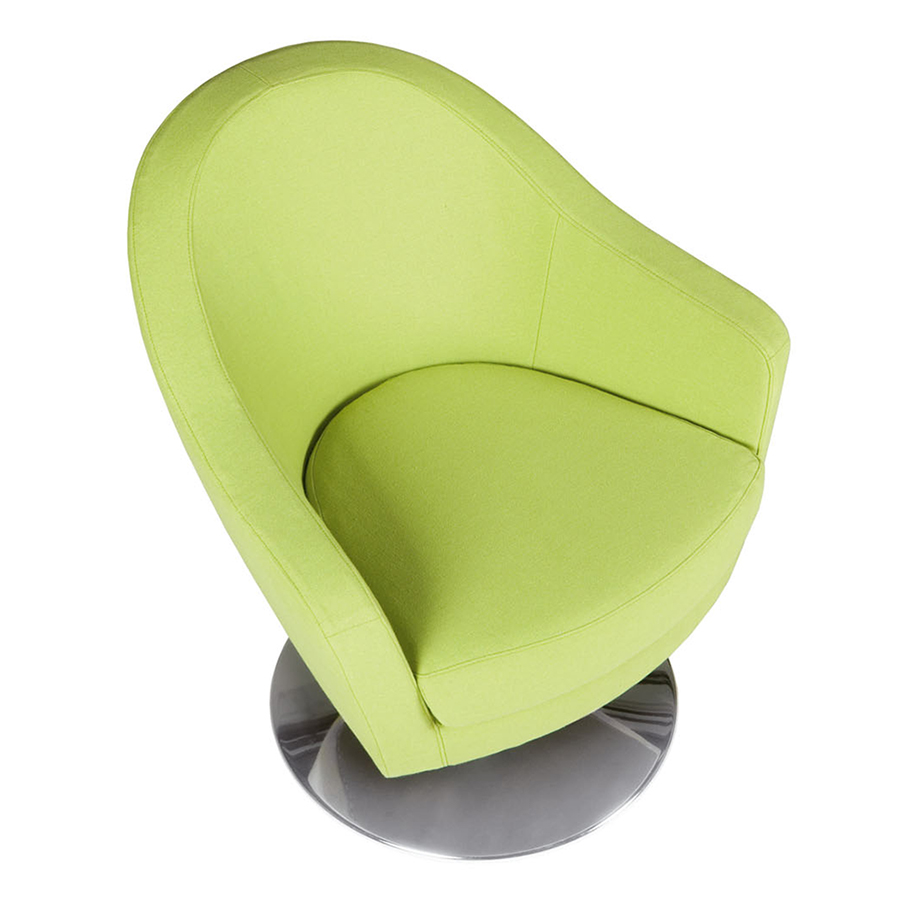 Кресло Shell, лаймовое Sits S1624 - Вид №5