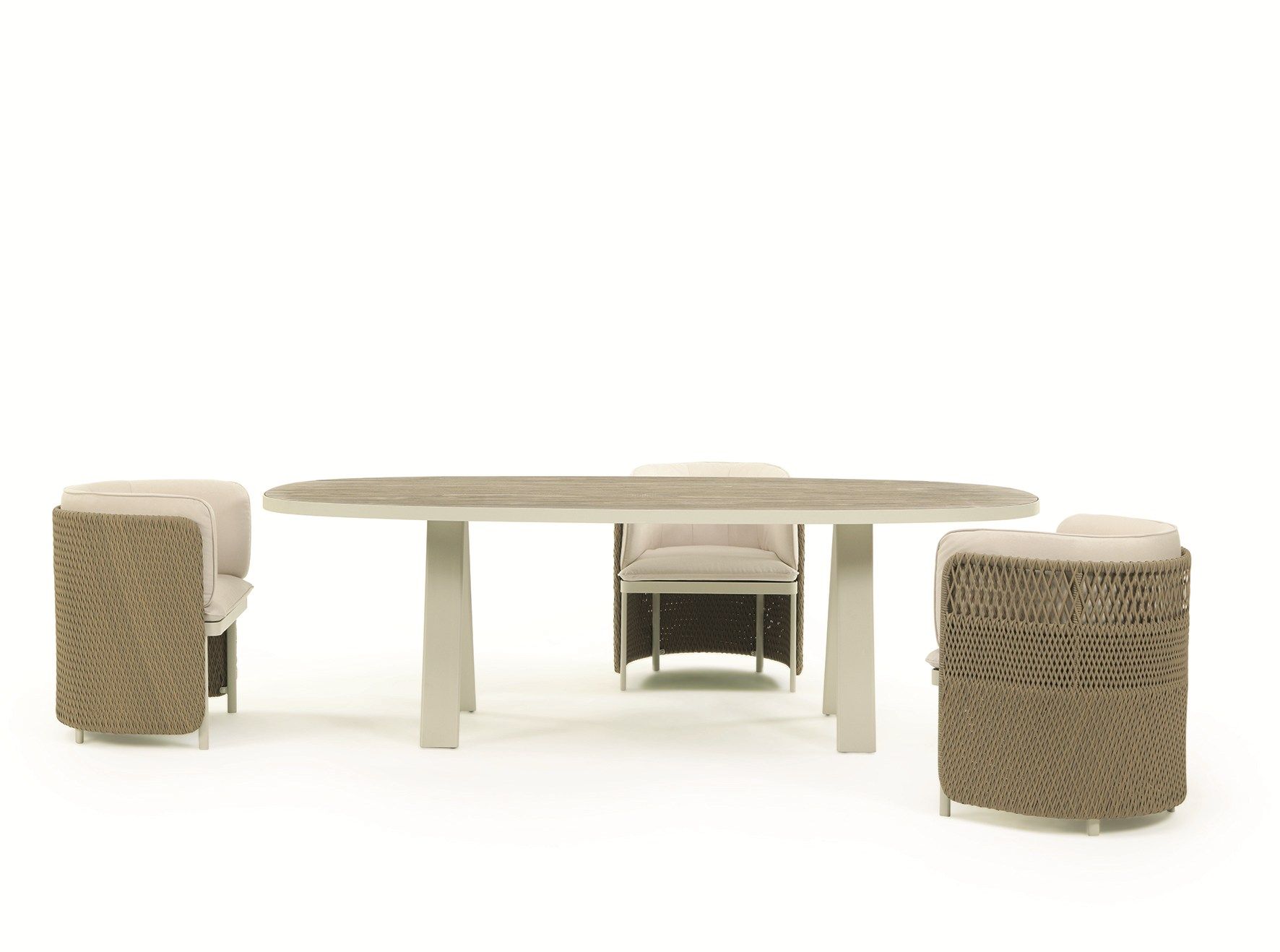 ТИК овальный садовый стол Ethimo Esedra ARCH-00061799 - Вид №6