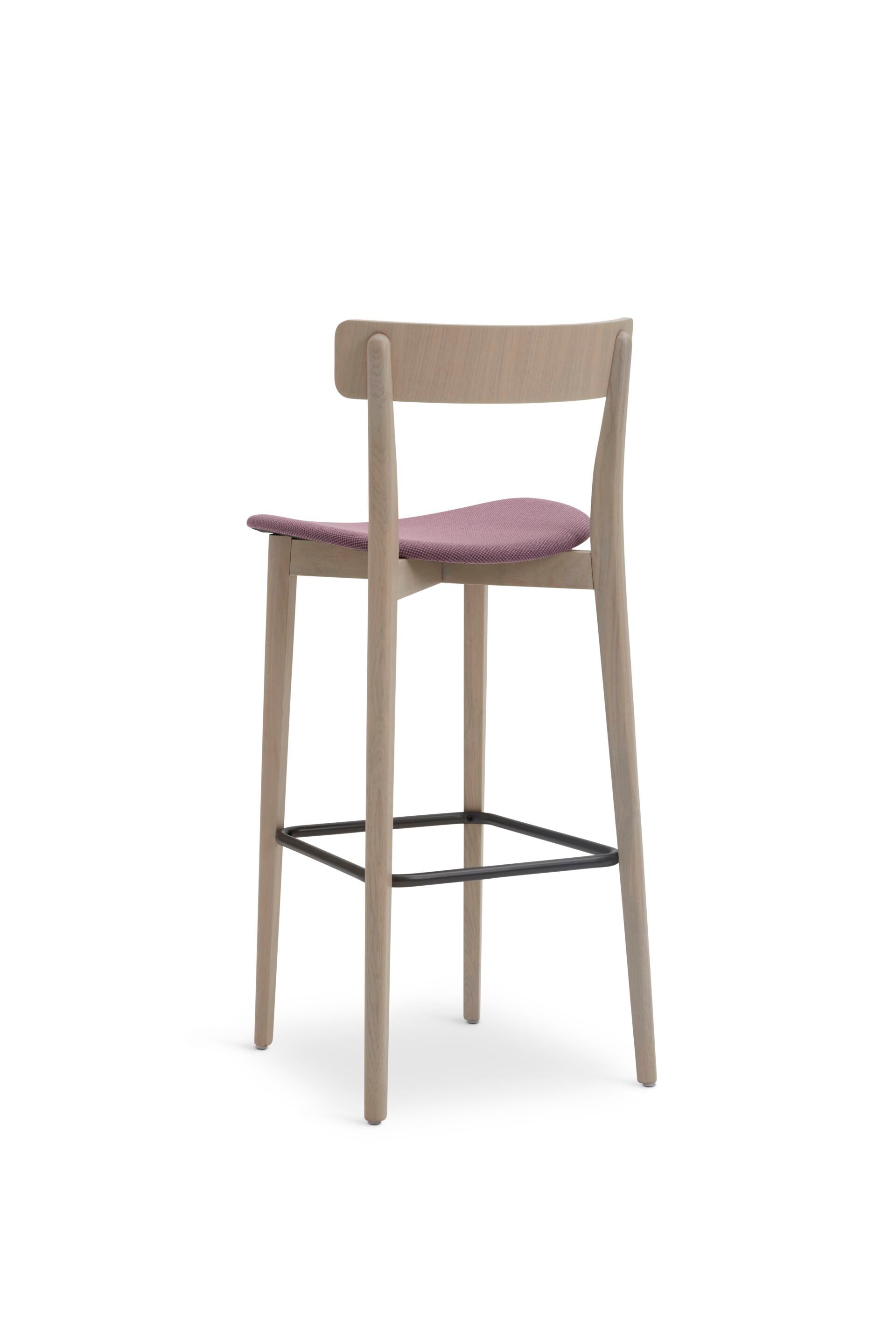 Высокий стул из бука с мягким сиденьем Origins 1971 Kat ARCH-00022402 - Вид №6