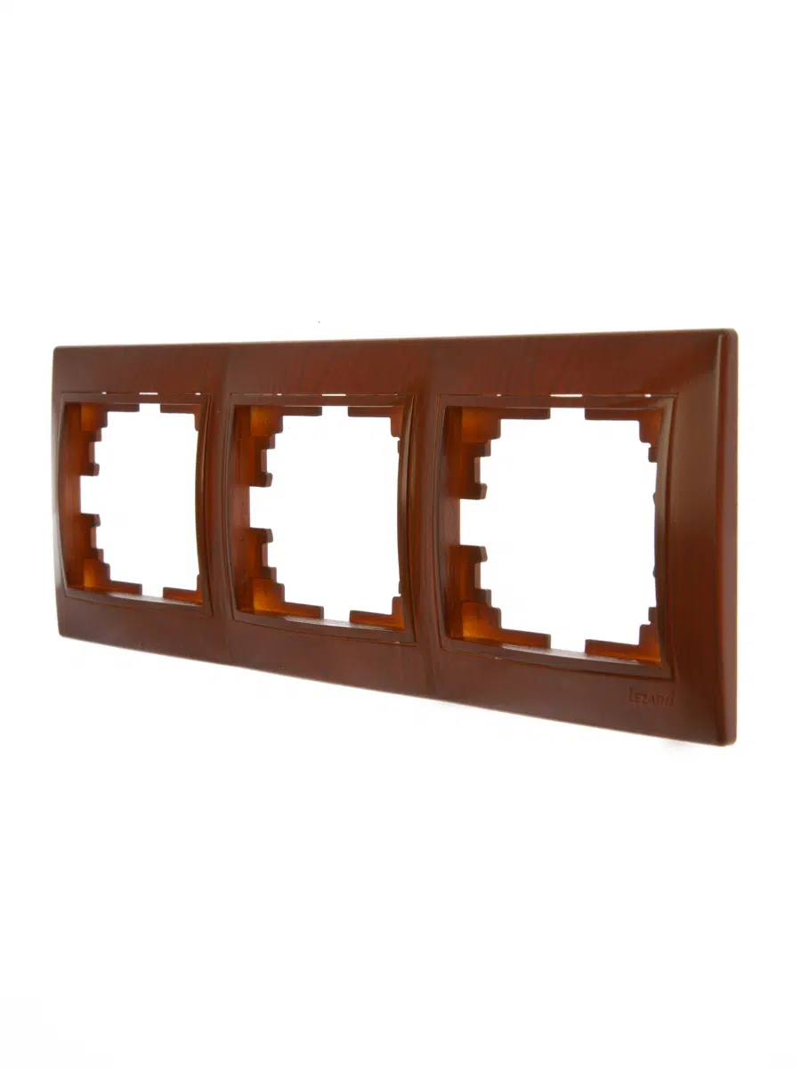 MIRA Рамка 3-ая горизонтальная сосна LEZARD 701-0800-148 - Вид №1