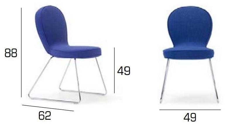 Adrenalina Санный стул с обивкой из ткани B4 sun-id-1456826 - Вид №4