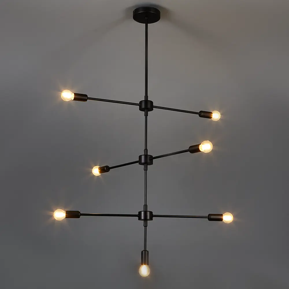 Люстра Freya Firefly: классический черный светильник с 7 плафонами 89335713 STLM-1545442 - Вид №1