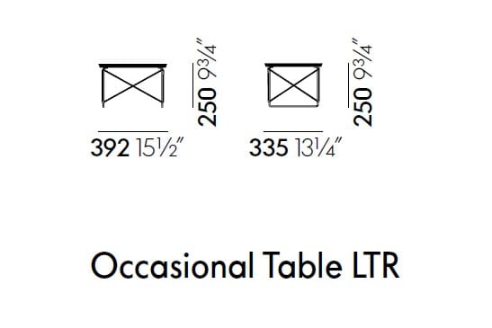 Прямоугольный журнальный столик с верхней частью HPL и стальным основанием VITRA OCCASIONAL TABLE LTR ARCH-00021327 - Вид №8