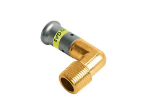 Латунный локоть для газа