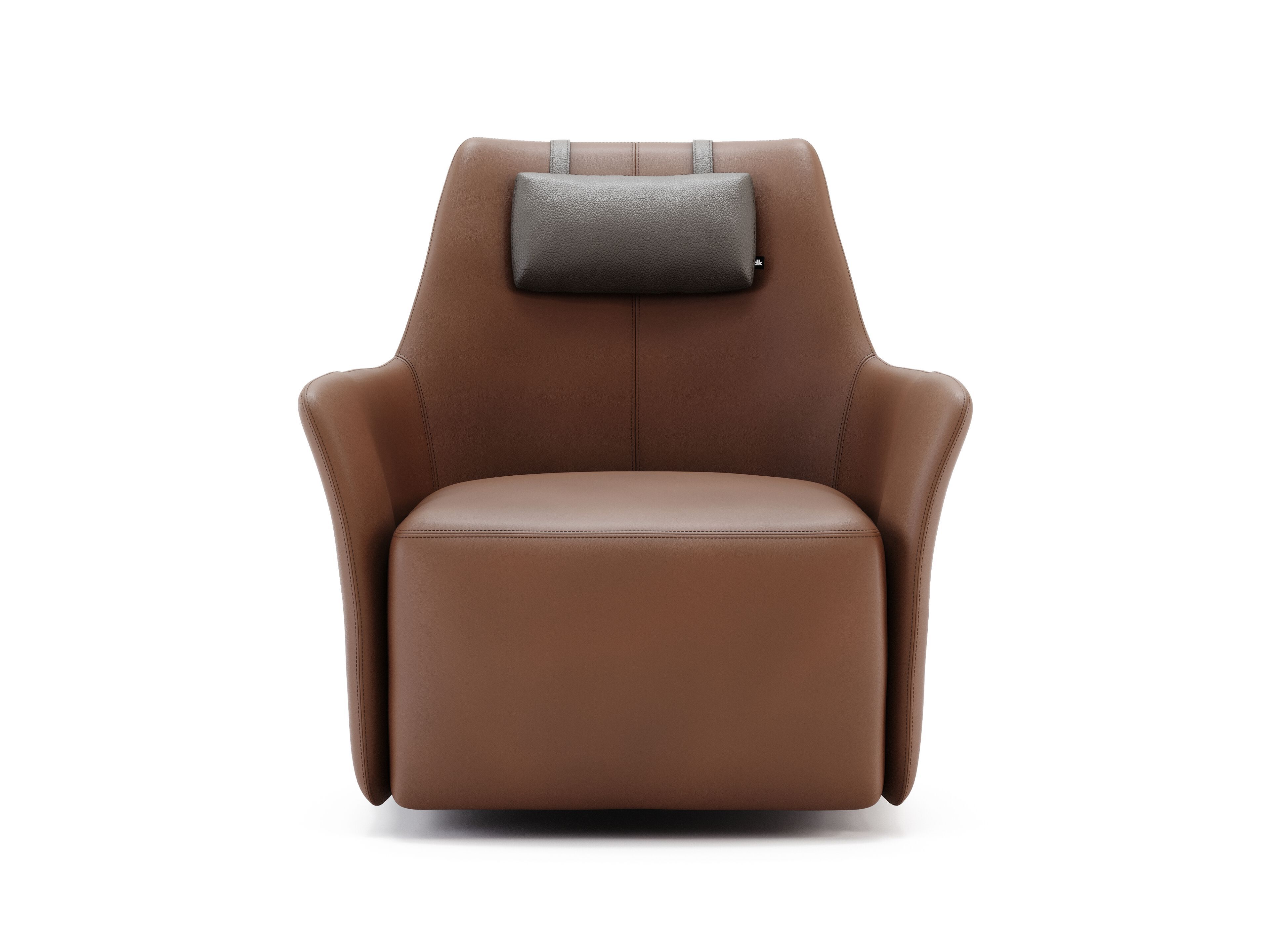 Кожаное кресло с подголовником Domkapa Александр ARCH-00107633 - Вид №1