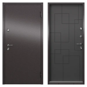 Дверь входная металлическая Термо 95x205 см правая цвет ринго пепел