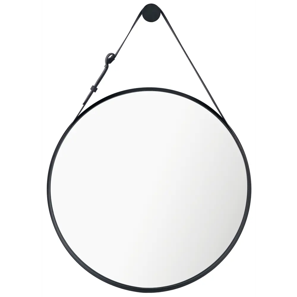 INSPIRE Barbier Black — круглое зеркало с ременной рамой 57 см 86484794 STLM-0833350 - Вид №2