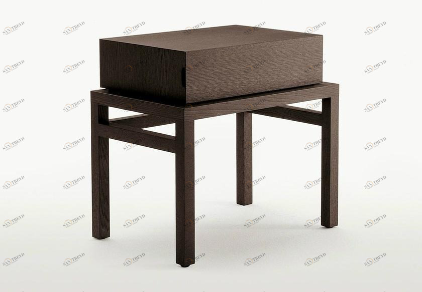 Maxalto Прямоугольная прикроватная тумба из массива дерева с ящиком Thronos sun-id-1469941