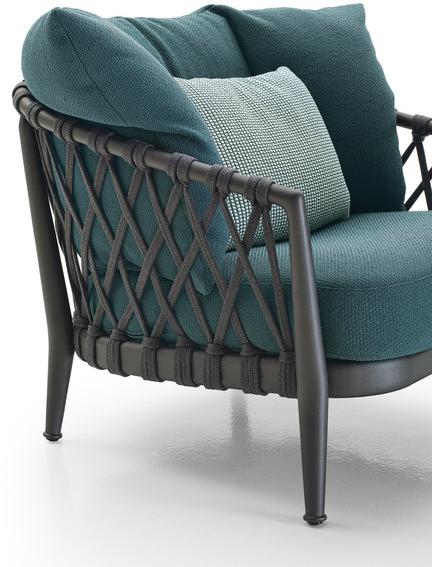 B&B Italia Outdoor Кресло из ткани с подлокотниками Erica sun-id-1493166 - Вид №2