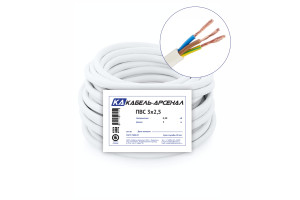 16381616 Провод ПВС 3x2,5 ГОСТ DIY - 5м 54647 Кабель-Арсенал